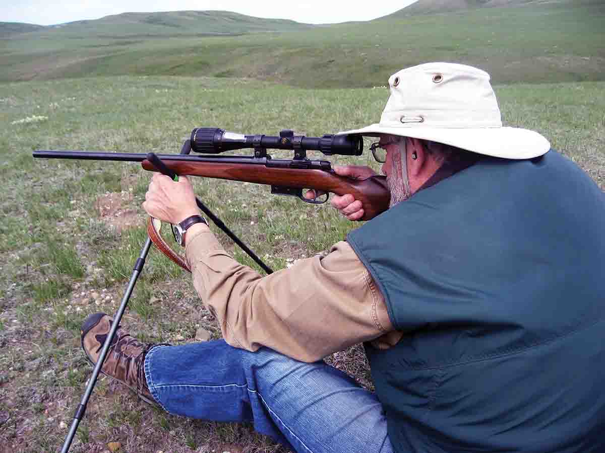 A rifle like this CZ 537 .17 Hornet needs to be really accurate to hit “gophers” consistently, since often only part of the target is visible through spring grass.